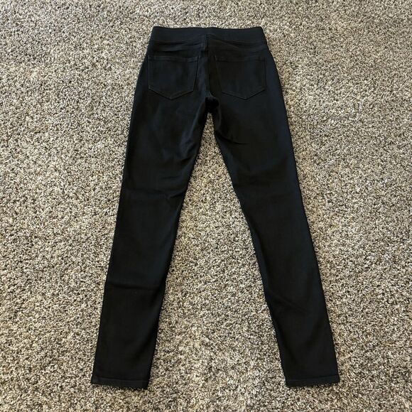 Old Navy Jeggings 2 Black Denim Mid-Rise Skinny Adjustable Waist NWT - Picture 2 of 11